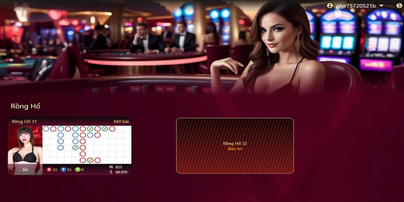 Giao diện casino được thiết kế dễ sử dụng và trực quan