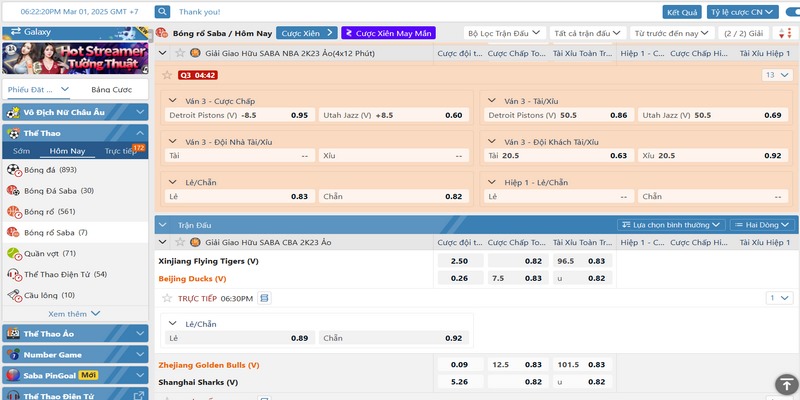 Một điểm được đánh giá cao trong sảnh là tỷ lệ trả thưởng cao